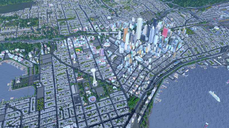 Illustration for article titled Seattle, Recreated Almost Perfectly In Cities: Skylines